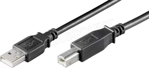 Photo de Cable Goobay USB 2.0 type A - B M/M 1,80m (Noir)