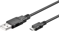 Photo de Cable Goobay USB 2.0 type A - Micro B M/M 0,60m (Noir)