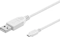 Photo de Cable Goobay USB 2.0 type A - Micro B M/M 1,80m (Blanc)