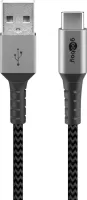 Photo de Cable Goobay USB 2.0 Type C - A 1m MM (Gris)