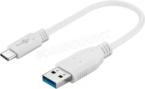 Photo de Cable Goobay USB 3.0 type A - C M/M 20cm (Blanc)