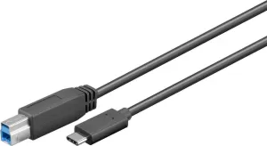 Photo de Cable Goobay USB 3.0 Type C - Type B 1m MM (Noir)
