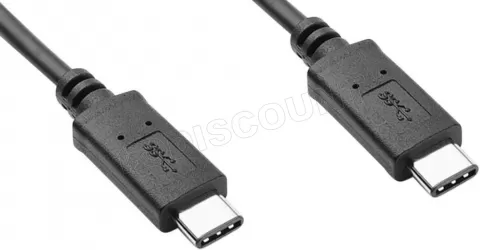 Photo de Cable Goobay USB 3.1 Type C 1m MM (Noir)