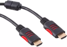 Photo de Cable HDMI 1.4 Maclean 5m M/M (Noir/Rouge)