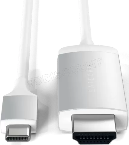 Photo de Câble HDMI 2.0 Satechi vers USB-C 1,8m M/M (Argent)
