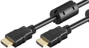 Photo de Câble HDMI Goobay 10m M/M avec ferrites (Noir)