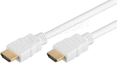Photo de Câble HDMI Goobay 5m M/M (Blanc)