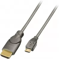 Photo de Cable HDMI Lindy vers Micro-USB MHL 50cm M/M (Gris)