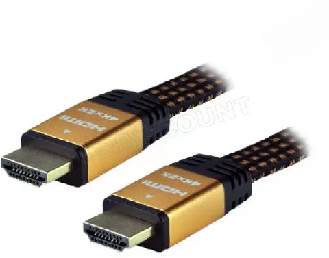 Photo de Cable HDMI MCL Samar 15m M/M tressé plat (Noir)