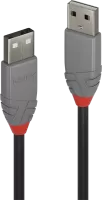 Photo de Cable Lindy USB 2.0 type A M/M 3m (Gris)