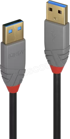 Photo de Cable Lindy USB 3.2 type A M/M 5m (Gris)