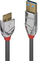 Photo de Cable Lindy USB 3.2 vers Micro B M/M 1m (Gris)