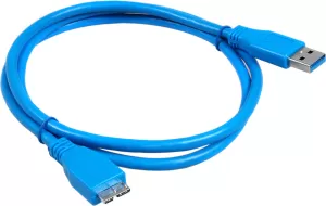 Photo de Cable Maclean USB 3.0 Type A - Micro B 0,5m MM (Bleu)