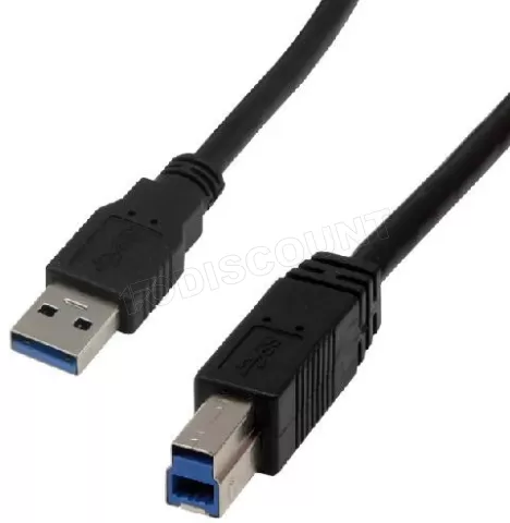 Photo de Cable MCL Samar USB 3.0 Type A - B 2m MM (Noir)