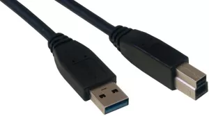 Photo de Cable MCL Samar USB 3.0 Type A vers USB Type B 1m (Noir)