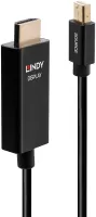 Photo de Cable Mini DisplayPort Lindy vers HDMI HDR M/M 2m (Noir)