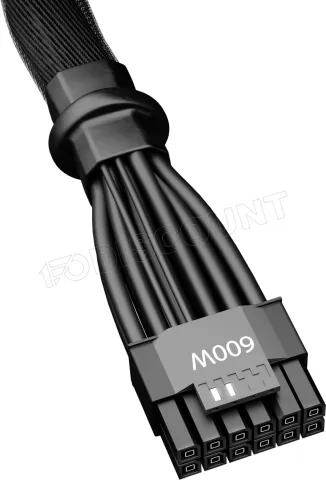 Photo de Cable modulaire Be Quiet 12VHPWR - 1x PCIe 12+4 pins (Noir)
