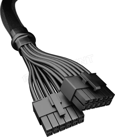 Photo de Cable modulaire Be Quiet 12VHPWR - 1x PCIe 12+4 pins (Noir)