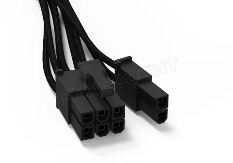 Photo de Cable modulaire Be Quiet CP-6610 - 1x PCIe 6+2 pins (Noir)