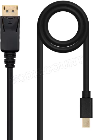 Photo de Cable Nanocable Mini DisplayPort vers DisplayPort M/M 2m (Noir)