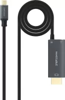 Photo de Cable Nanocable USB-C vers HDMI mâle/USB-C femelle 1.8m (Noir)