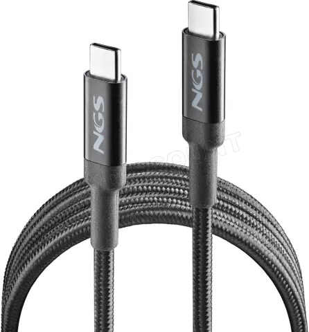 Photo de Cable NGS Knot USB-C M/M 2m 100W (Noir)