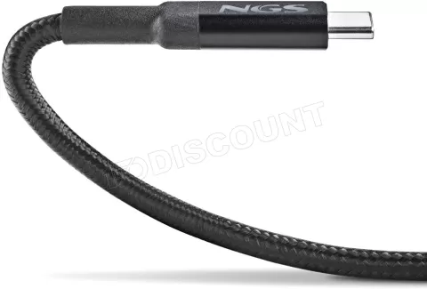 Photo de Cable NGS Knot USB-C M/M 2m 65W (Noir)