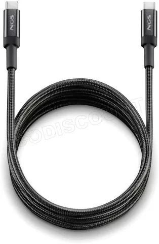 Photo de Cable NGS Knot USB-C M/M 3m 100W (Noir)