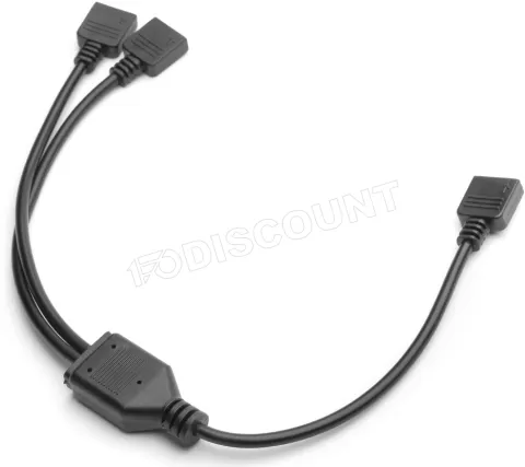 Photo de Câble répartiteur RGB Ekwb EK-Loop Splitter pour 2 dispositifs 30cm (Noir)