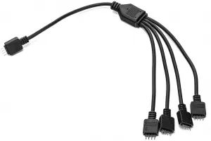 Photo de Câble répartiteur RGB Ekwb Splitter pour 4 dispositifs 30cm (Noir)