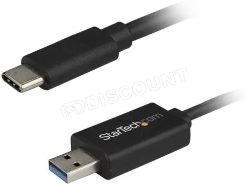 Photo de Cable Startech USB 3.0 type C vers USB A M/M - 2m (Noir)