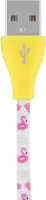 Photo de Cable T'nB Flamingo USB 2.0 vers Micro USB 1m (Motif Dédié)