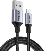Photo de Cable uGreen USB 2.0 type A - type C M/M 2m (Noir/Gris)