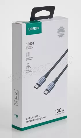 Photo de Cable Ugreen USB-C M/M 100W 1m (Noir)
