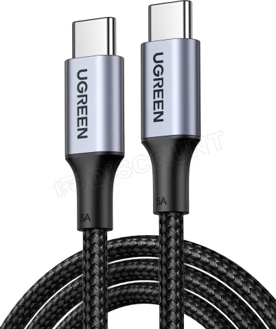 Photo de Cable Ugreen USB-C M/M 100W 1m (Noir)