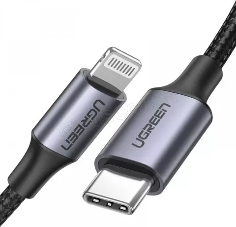 Cable uGreen USB Type C - Lightning M/M 2m (Noir/Gris) à prix bas
