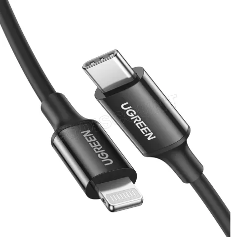 Photo de Cable uGreen USB Type C - Lightning M/M 36w 1m (Noir)