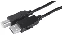 Photo de Cable USB 2.0 type AB M/M - 1,80m Noir