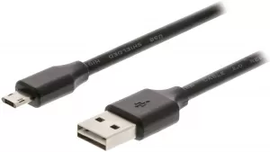 Photo de Cable USB 2.0 Valueline vers Micro USB 2m (Noir)