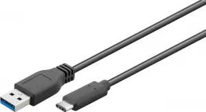Photo de Cable USB 3.0 Type C vers USB 3.0 Goobay 1m (Noir)
