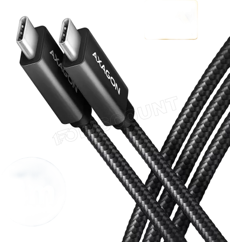 Photo de Cable USB-C Axagon BUCM32-CM20AB 2m (Noir)