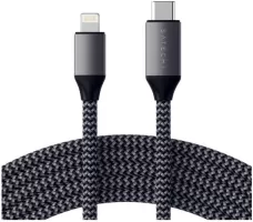 Photo de Cable USB-C Satechi vers Lightning MFi 1,8m (Noir)