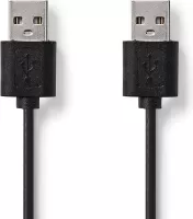 Photo de Cable USB Nedis vers USB type A Femelle 1m (Noir)