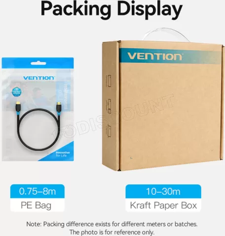 Photo de Câble Vention HDMI M/M 1m (Noir)