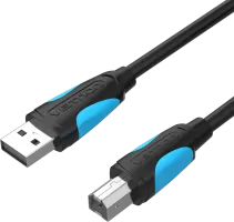 Photo de Cable Vention USB 2.0 A/B M/M 2m (Noir)