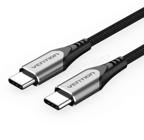 Photo de Cable Vention USB-C M/M 2m 60W (Gris)