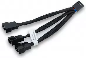 Photo de Cable Y tripleur d'alimentation 4 pin PWM 10cm (alimentation ventilateur)