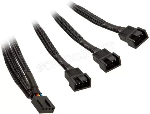 Photo de Cable Y tripleur d'alimentation 4 pin PWM 10cm (alimentation ventilateur)