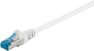 Photo de Câble/Cordon réseau Goobay RJ45 Catégorie 6A SSTP (S/FTP) Droit 10m (Blanc)