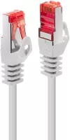 Photo de Câble/Cordon réseau Lindy RJ45 Catégorie 6E SSTP (S/FTP) Droit 30cm (Blanc)